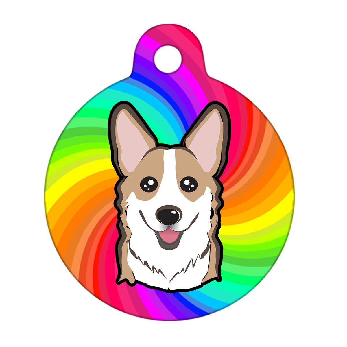25mm Diameter Small Size - Corgi Dog