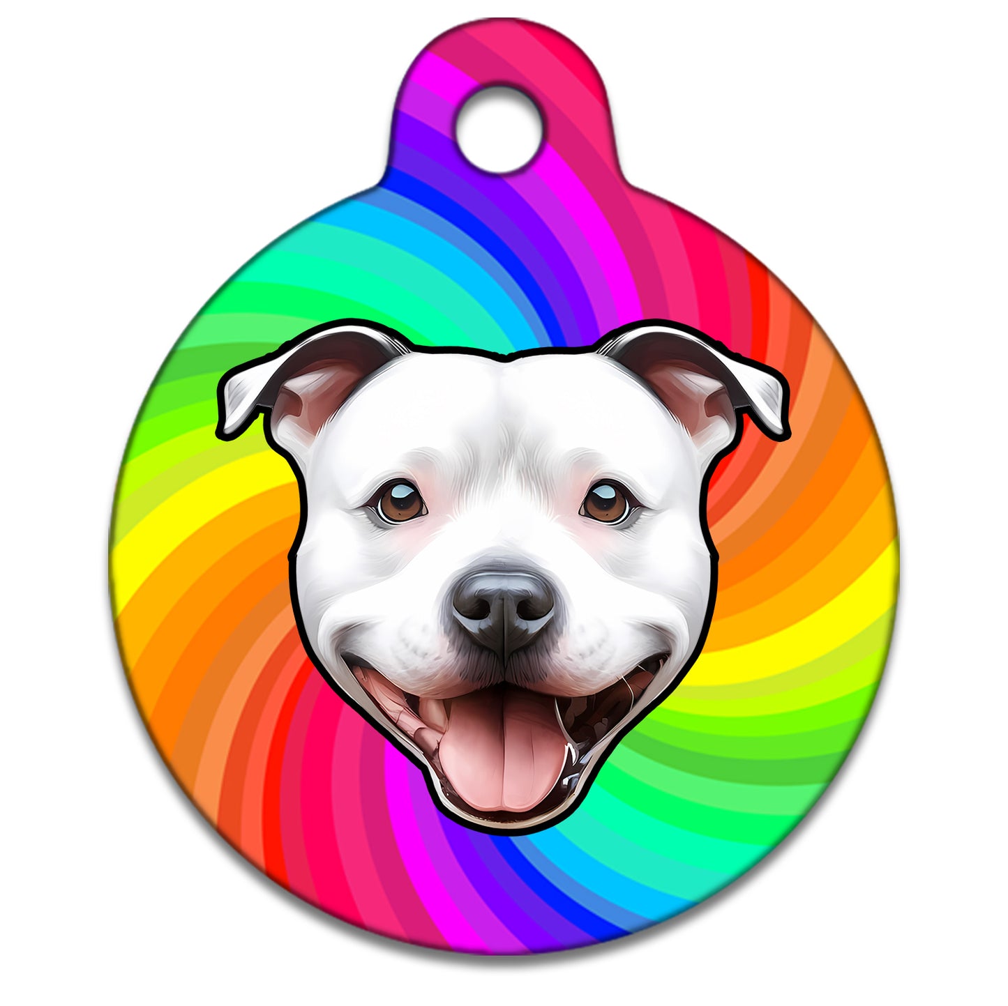 19mm Diameter Tiny Size - Staffie Dog