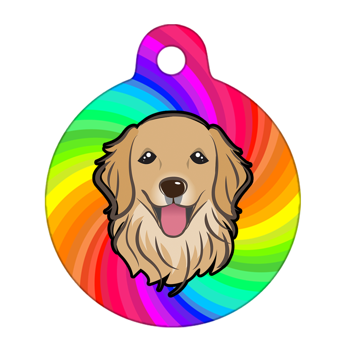 38mm Diameter Large Size - Golden Retriever Dog