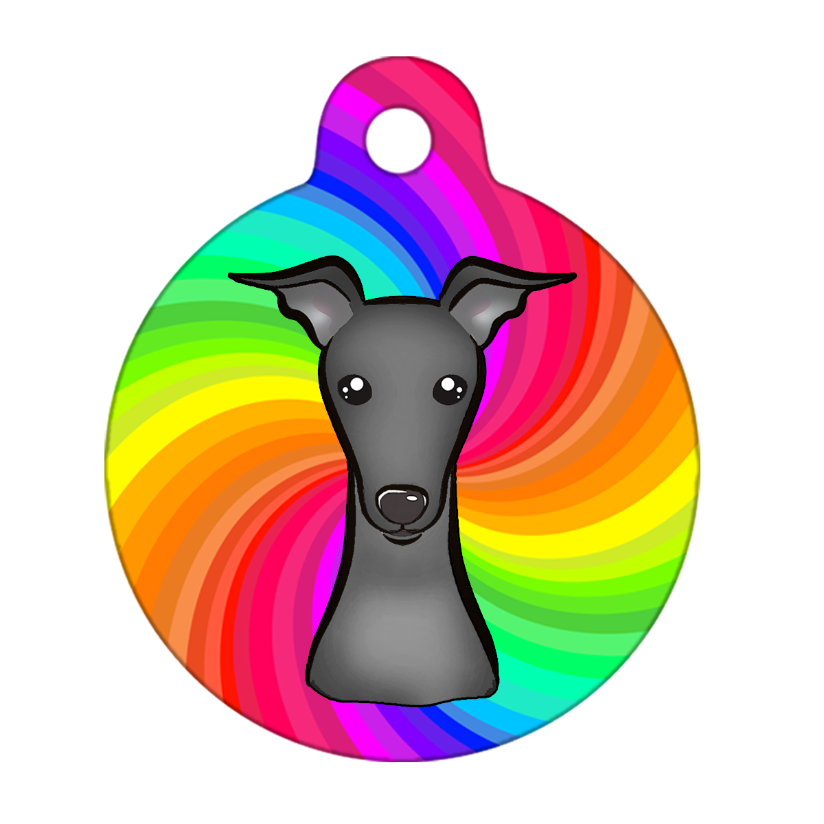 25mm Diameter Small Size - Greyhound Dog