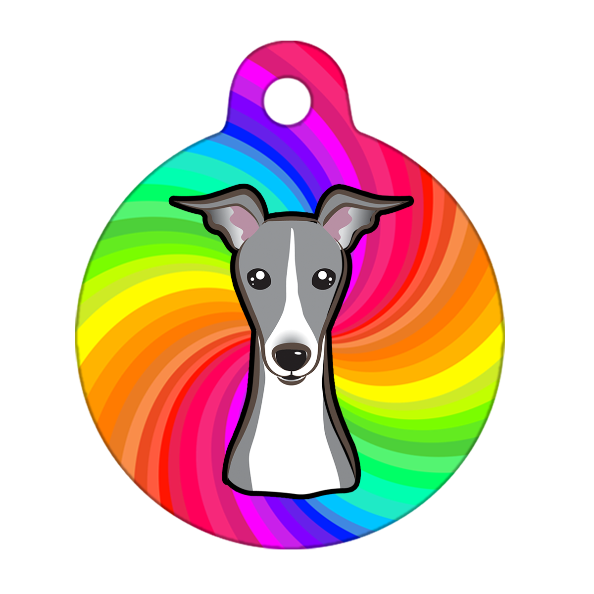 19mm Diameter Tiny Size - Greyhound Dog