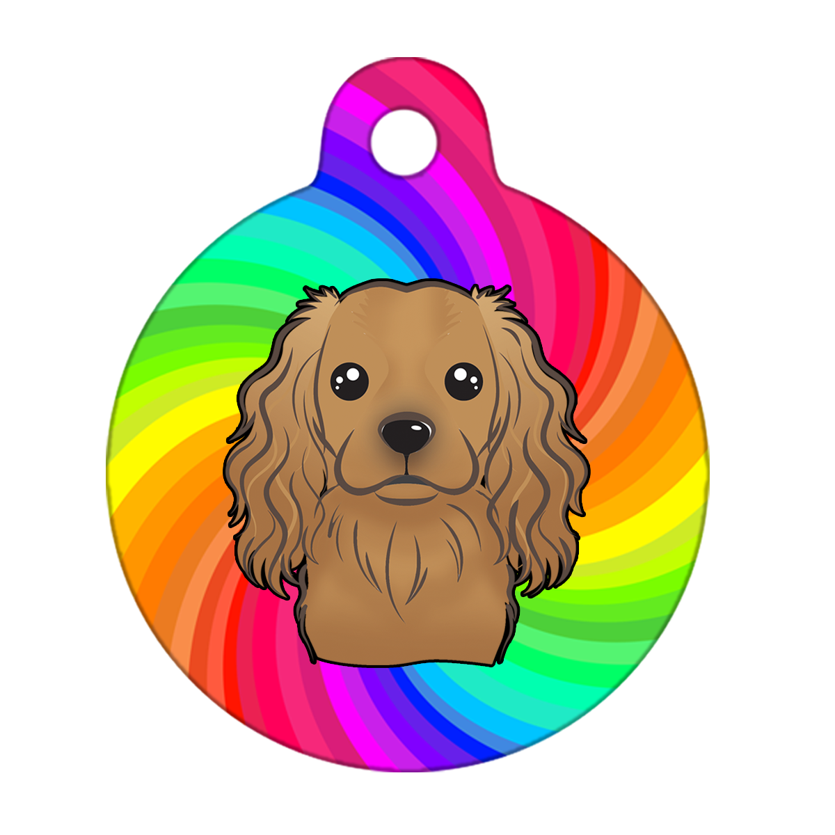 31mm Diameter Medium Size - Cavalier King Charles Spaniel Dog