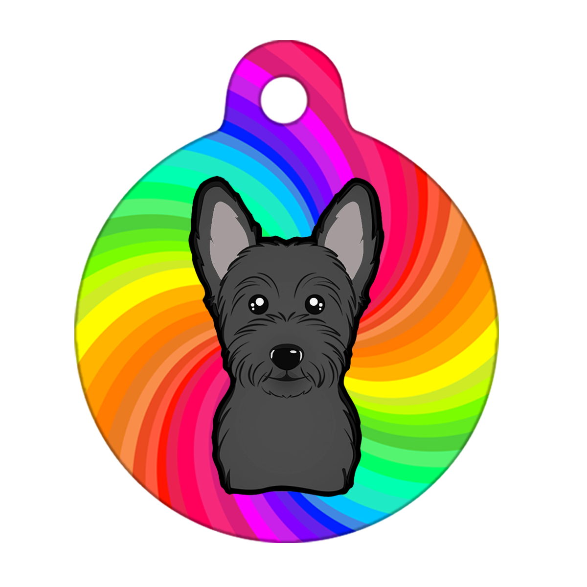 25mm Diameter Small Size - Scottish Terrier Dog