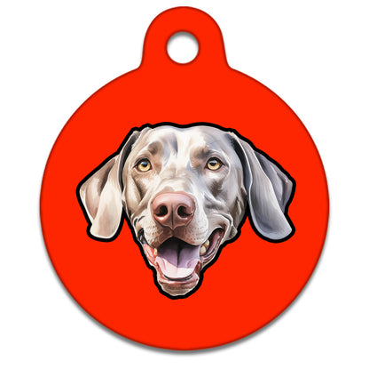 31mm Diameter Medium Size - Weimaraner Dog