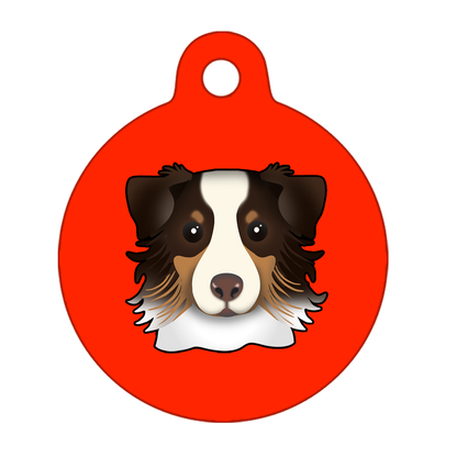 25mm Diameter Small Size - Australian Shepherd Dog