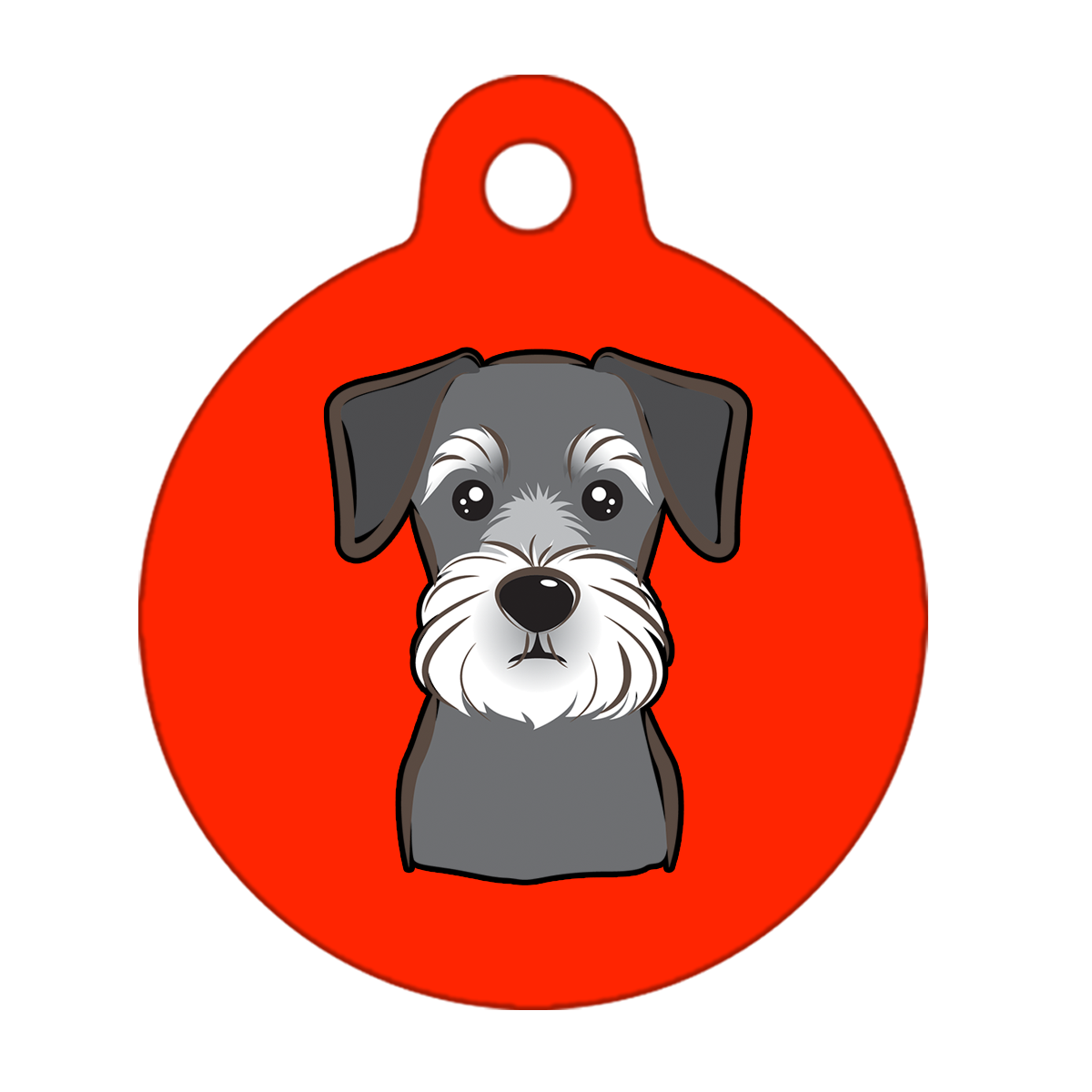 38mm Diameter Large Size - Schnauzer Dog
