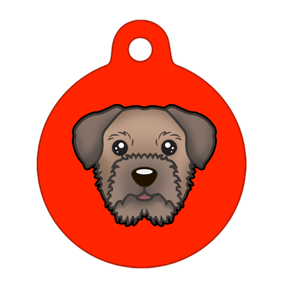 19mm Diameter Tiny Size - Border Terrier Dog