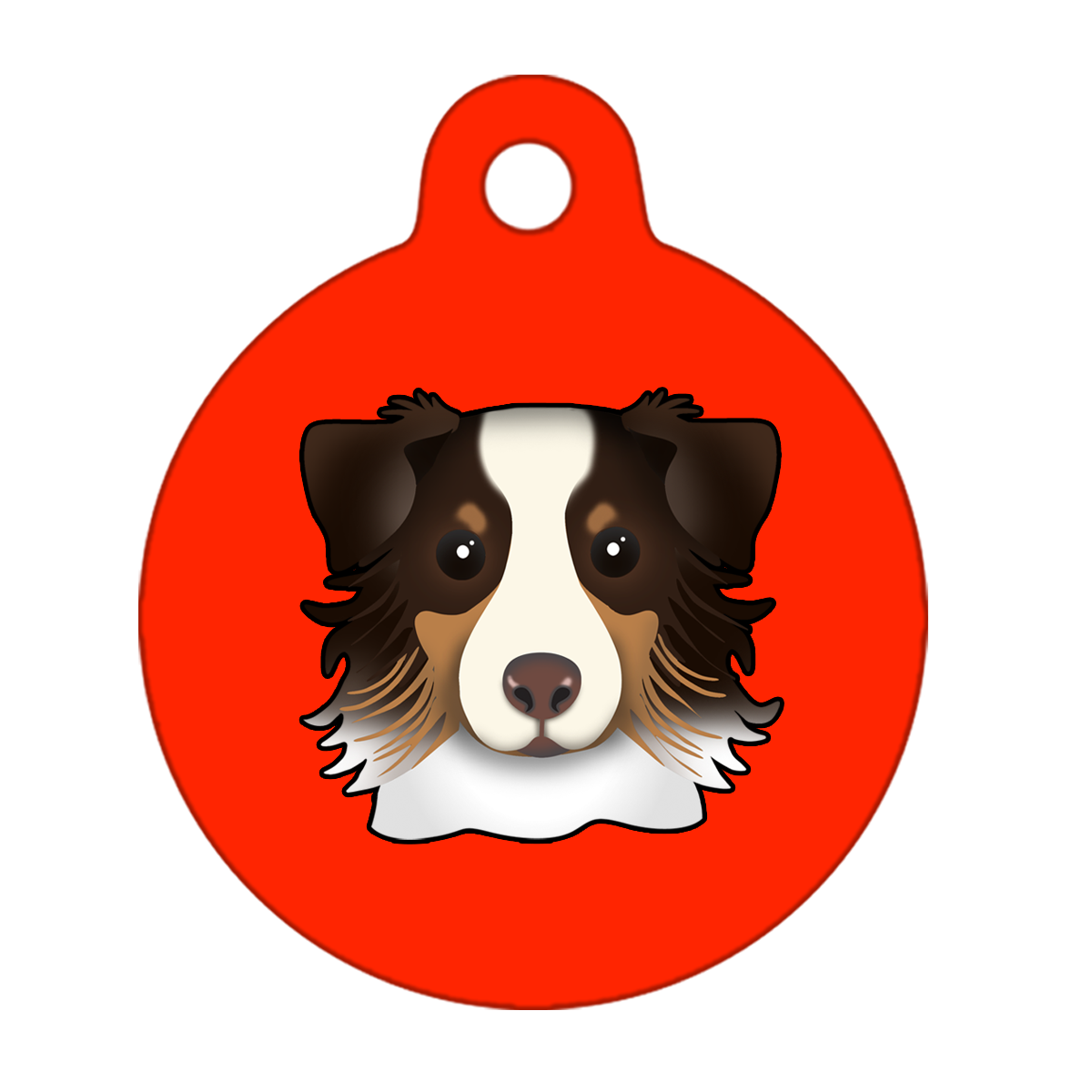 31mm Diameter Medium Size - Australian Shepherd Dog