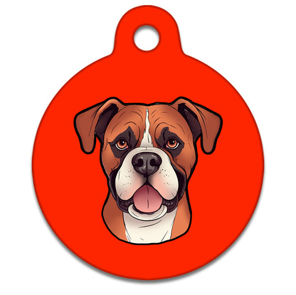 25mm Diameter Small Size - Boxer Dog