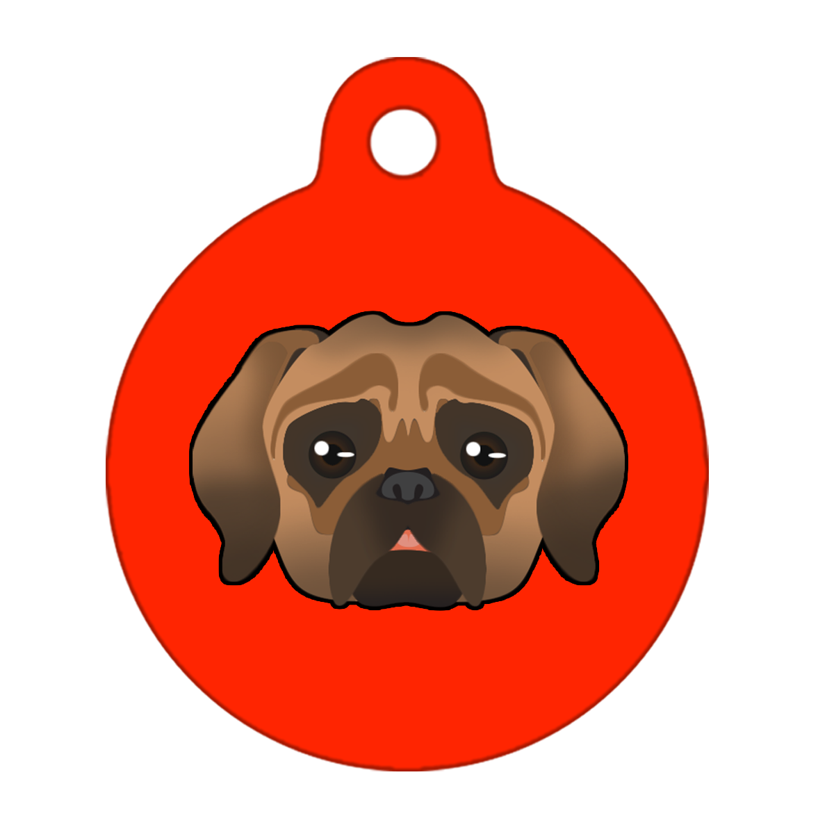19mm Diameter Tiny Size - Puggle Dog
