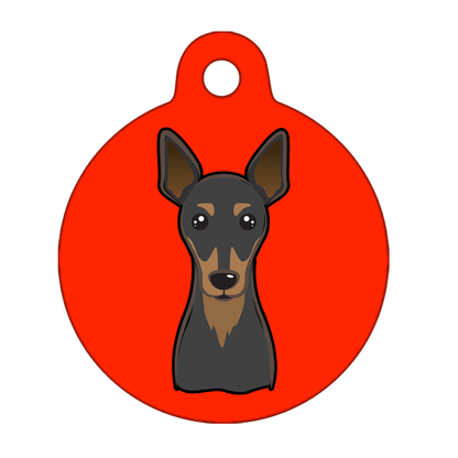 25mm Diameter Small Size - Pinscher Dog