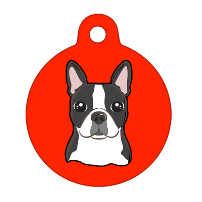 25mm Diameter Small Size - Boston Terrier Dog