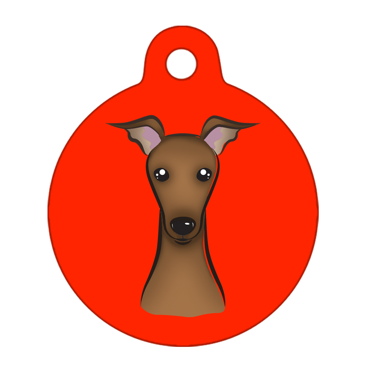 38mm Diameter Large Size - Whippet Dog