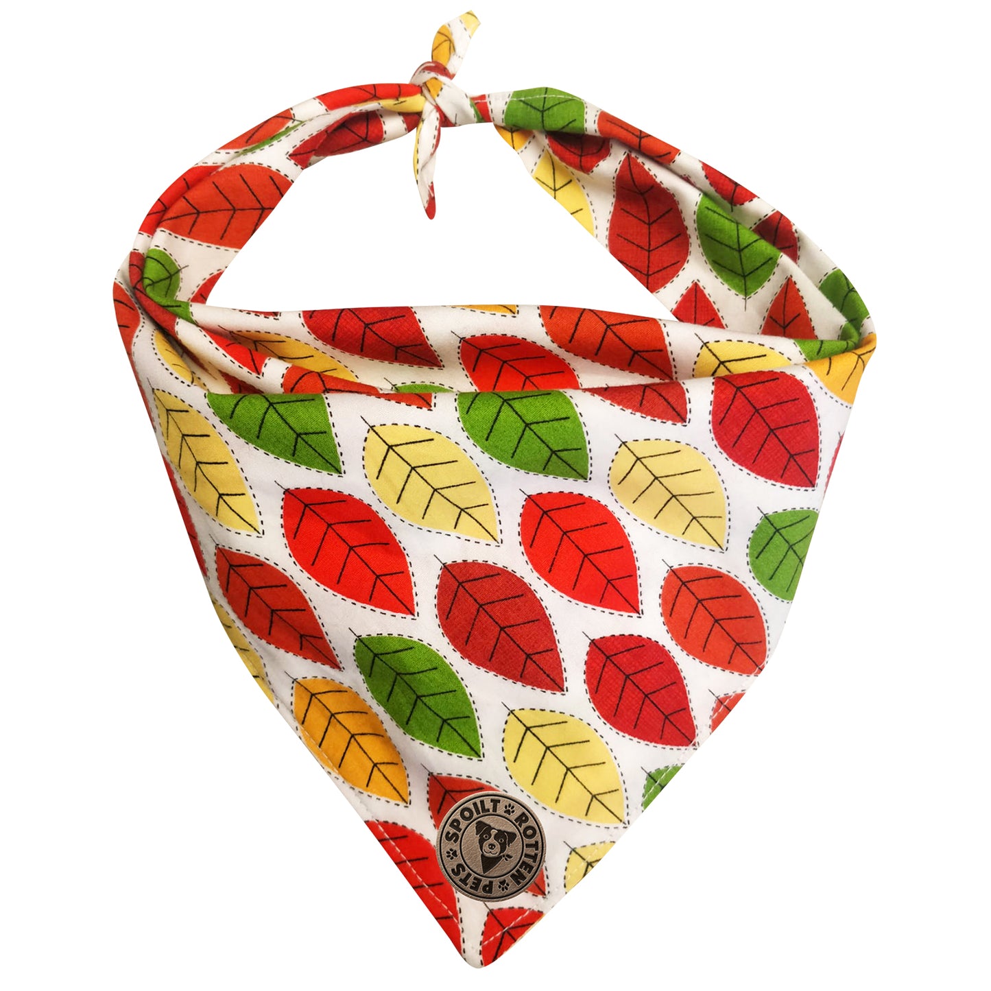 The Sherwood - Leaves Autumn Tied Dog Bandana