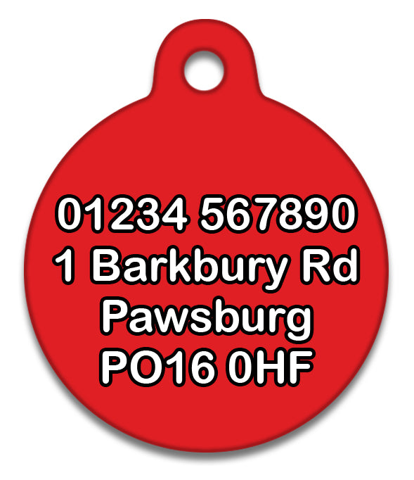 Red Tartan Royal Stewart - Pet ID Tag