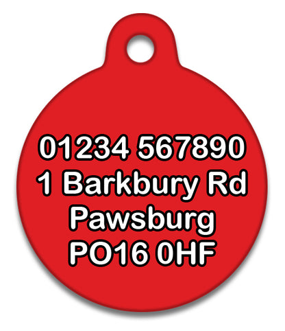 Red Tartan Royal Stewart - Pet ID Tag