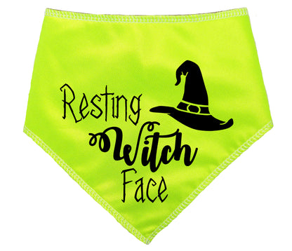 Resting Witch Face Dog Bandana