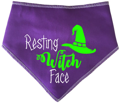 Resting Witch Face Dog Bandana