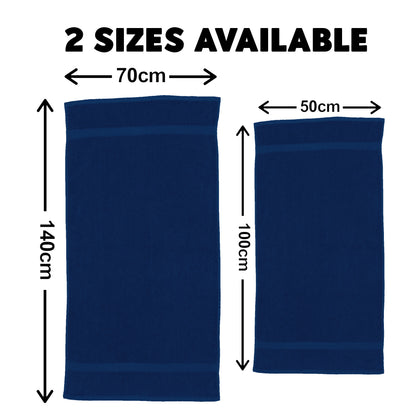 Royal Blue Pet Towel Personalised With Name or Wording