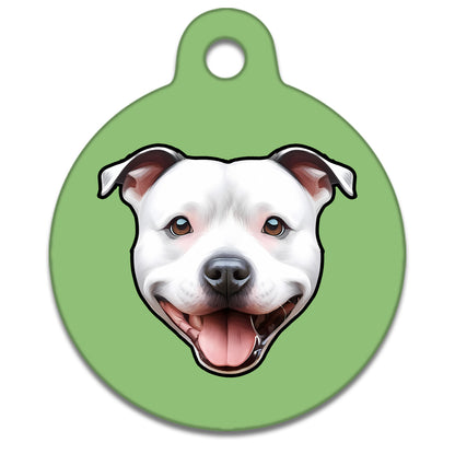 19mm Diameter Tiny Size - Staffie Dog