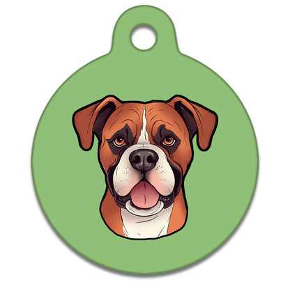 38mm Diameter Large Size - Boxer Dog