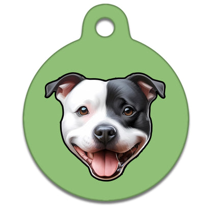 19mm Diameter Tiny Size - Staffie Dog