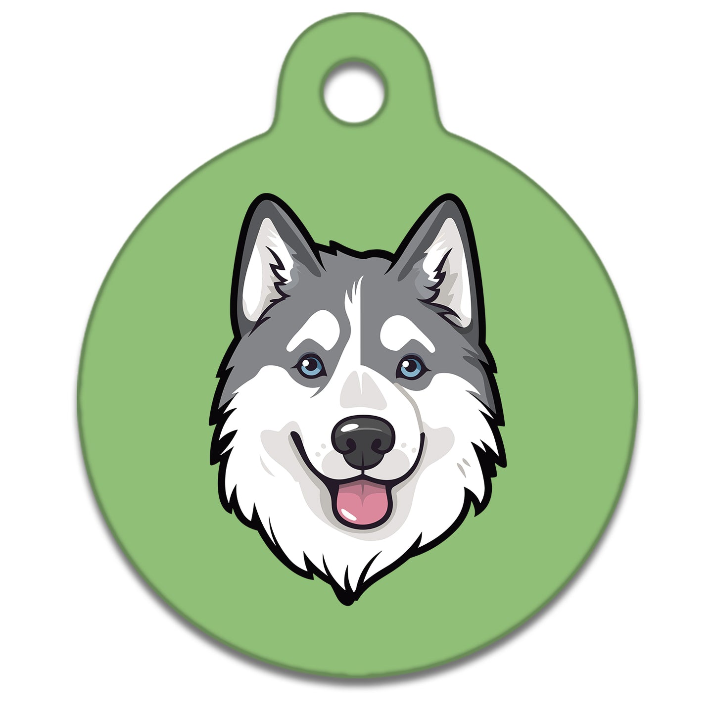 38mm Diameter Large Size - Husky Malamute Dog