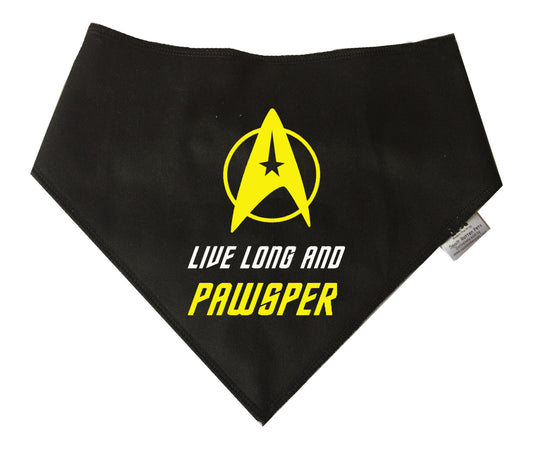 Live Long And Pawsper Dog Bandana