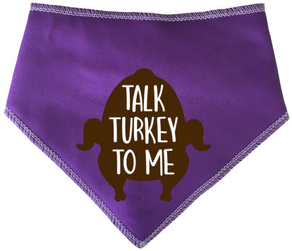 Talk Turkey To Me Dog Bandana