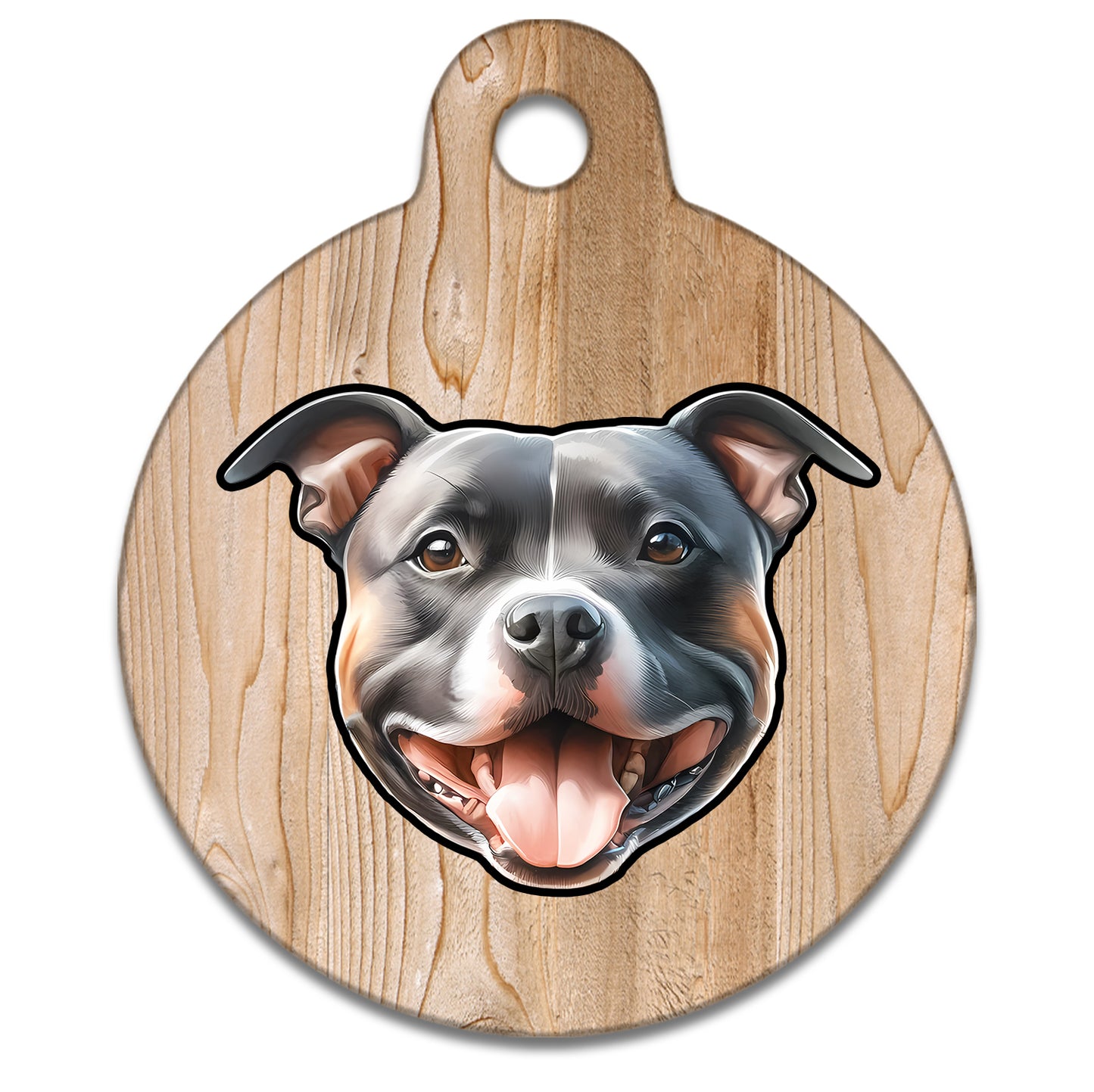 19mm Diameter Tiny Size - Staffie Dog