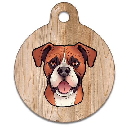25mm Diameter Small Size - Boxer Dog