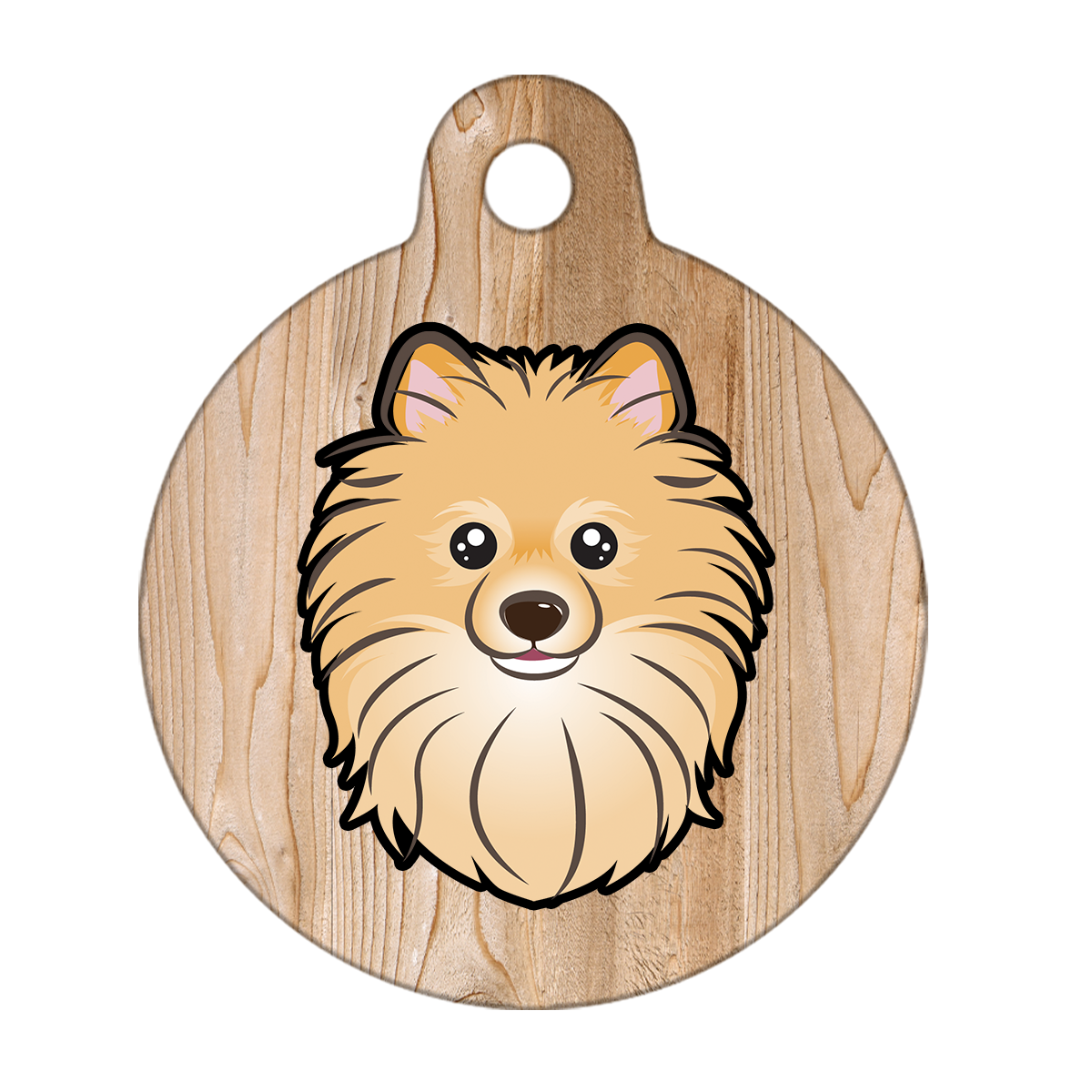 25mm Diameter Small Size - Pomeranian Dog
