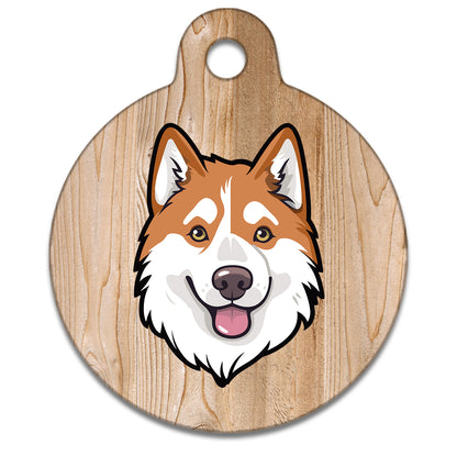 38mm Diameter Large Size - Husky Malamute Dog