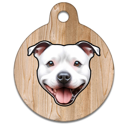 19mm Diameter Tiny Size - Staffie Dog