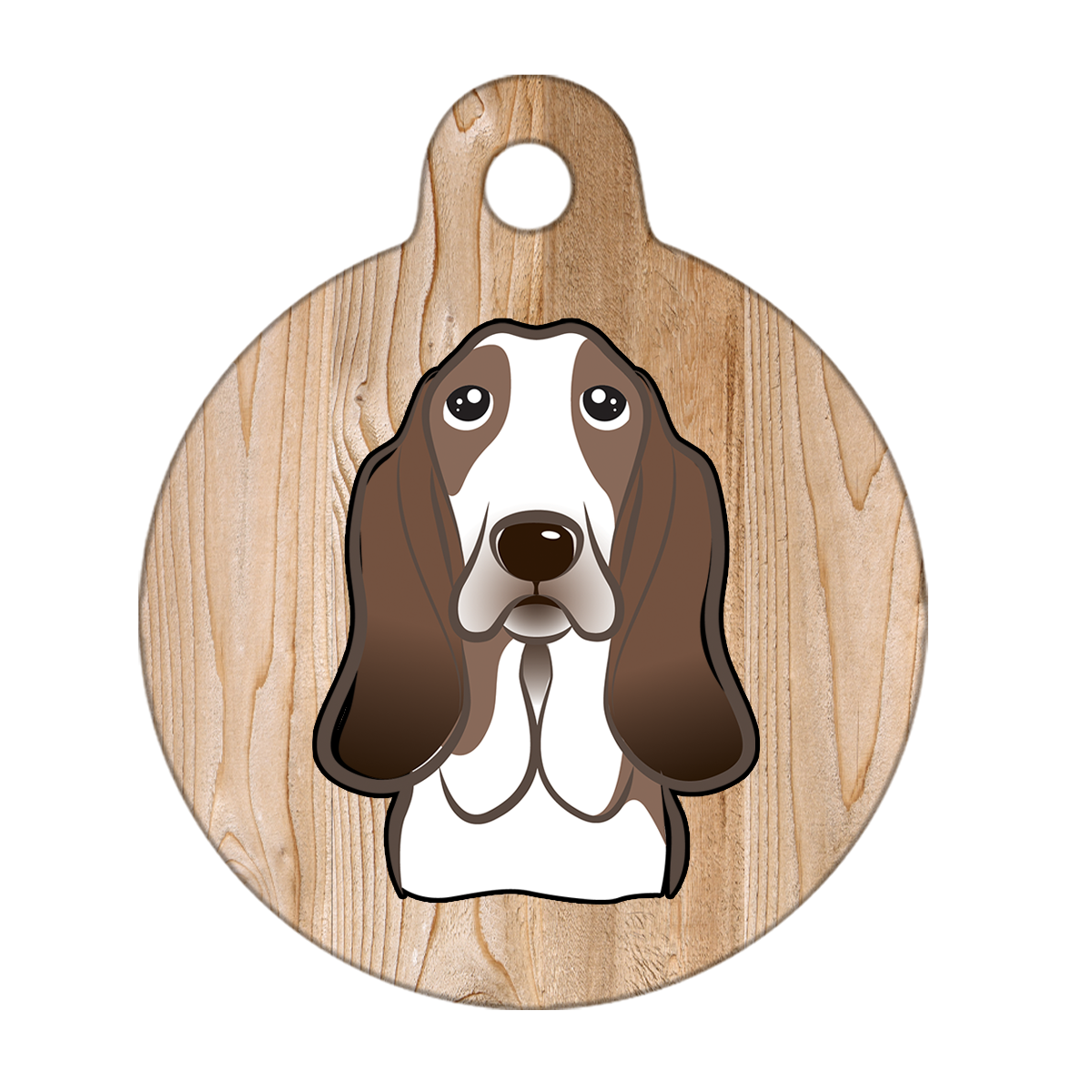 19mm Diameter Tiny Size - Basset Hound Dog