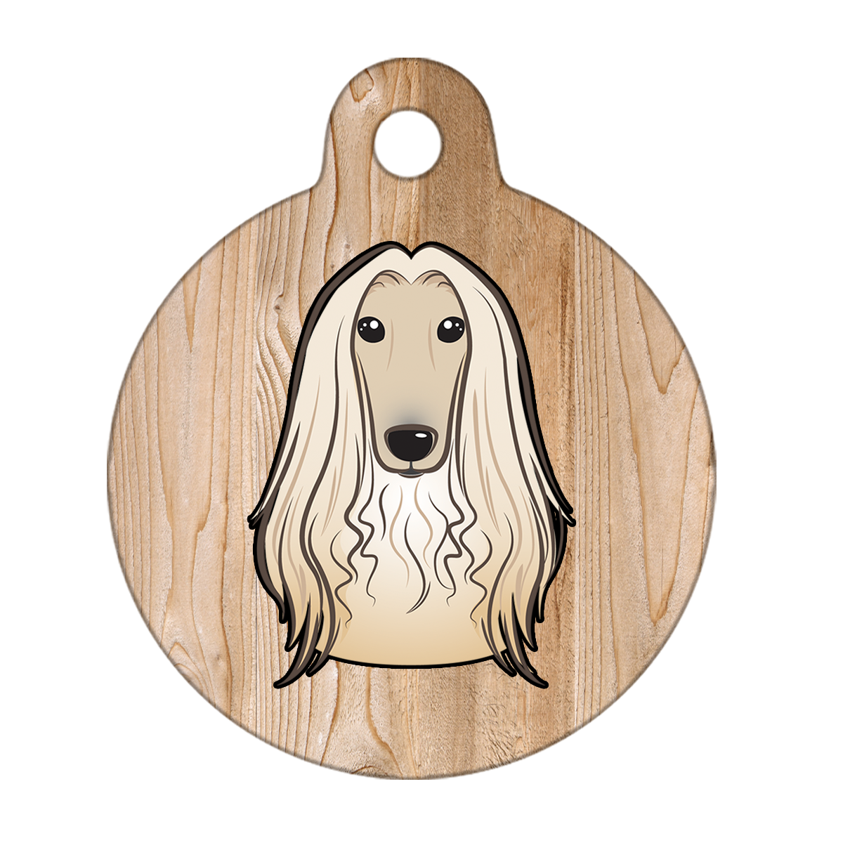 19mm Diameter Tiny Size - Afghan Hound Dog