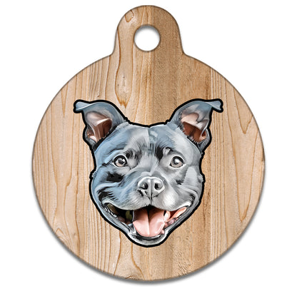 19mm Diameter Tiny Size - Staffie Dog