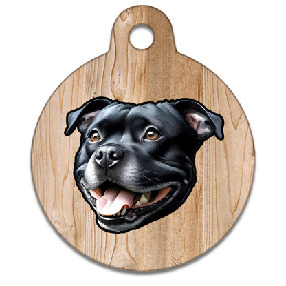 19mm Diameter Tiny Size - Staffie Dog