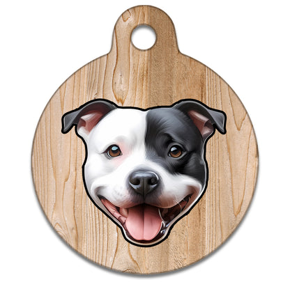19mm Diameter Tiny Size - Staffie Dog