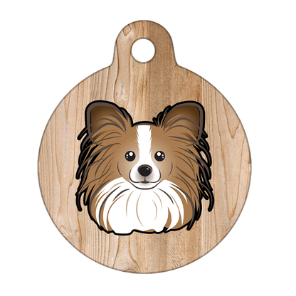 19mm Diameter Tiny Size - Papillon Dog