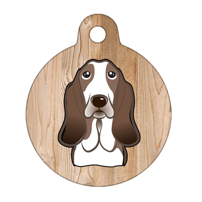 31mm Diameter Medium Size - Basset Hound Dog