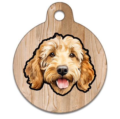 19mm Diameter Tiny Size - Doodle Dog