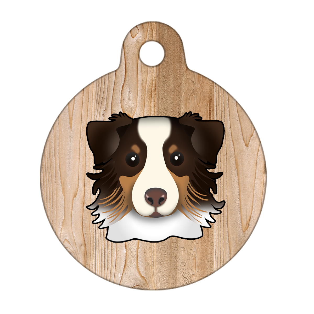 38mm Diameter Large Size - Australian Shepherd Dog