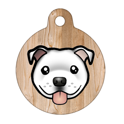 38mm Diameter Large Size - Staffie Cartoon Dog