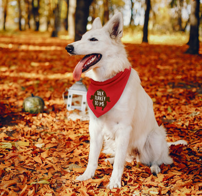 Talk Turkey To Me Dog Bandana