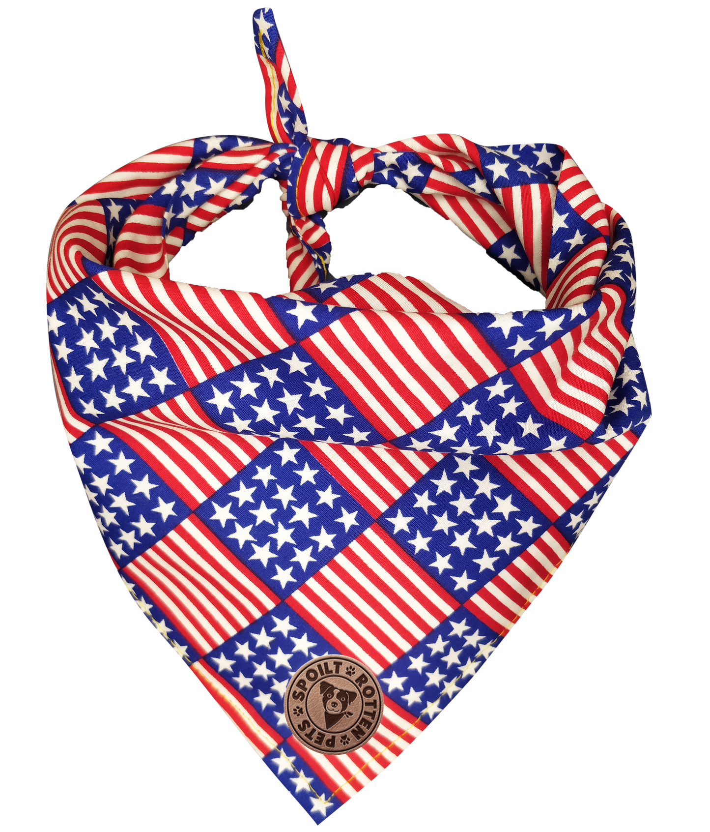 The Washington - American Flag Tied Dog Bandana