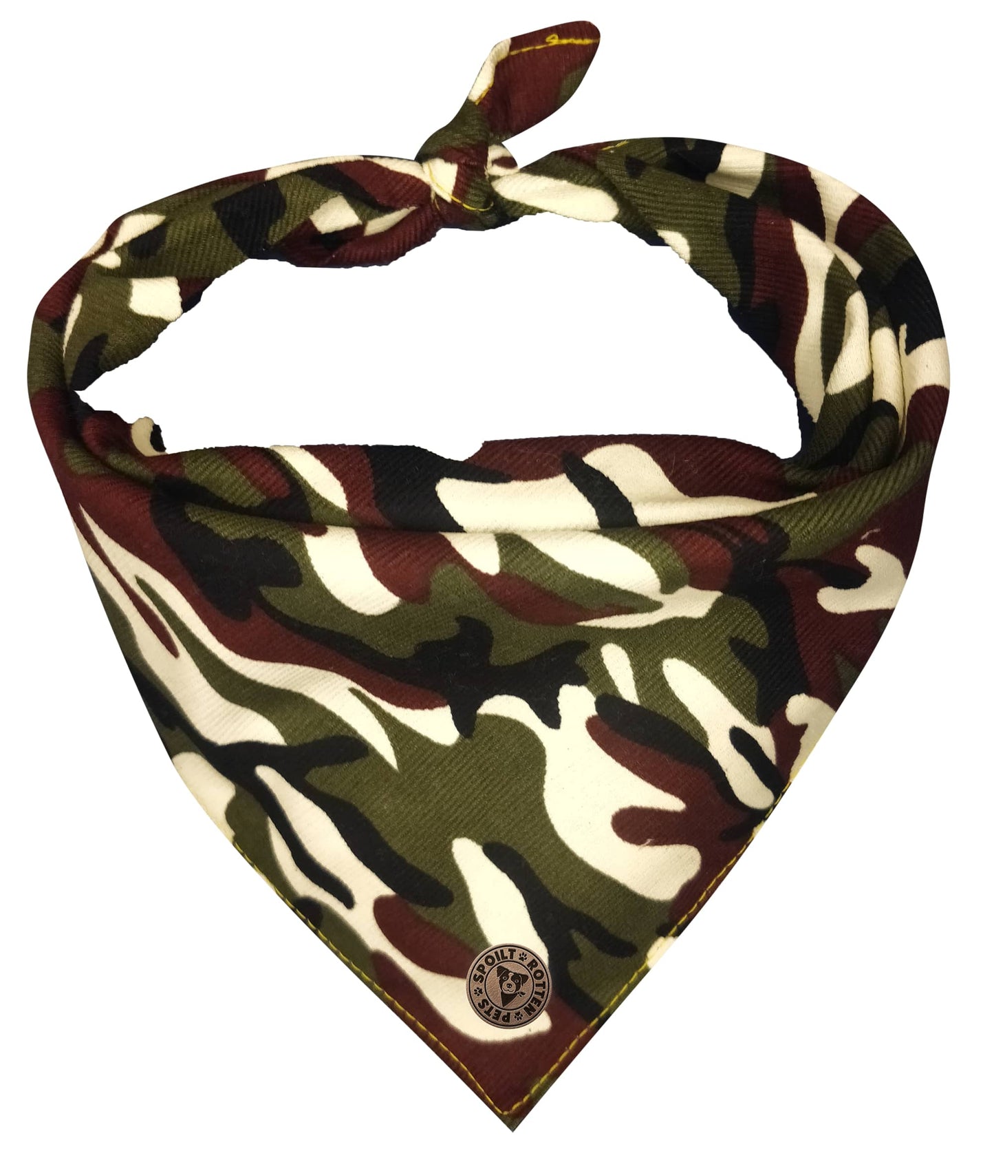 The Colchester - Camo Green Tied Dog Bandana