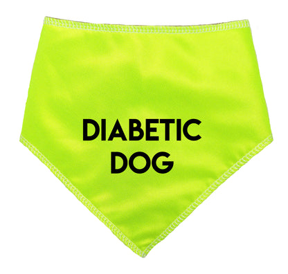 DIABETIC DOG Hi Vis Dog Bandana