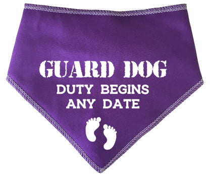 Guard Dog Duty Any Date Dog Bandana