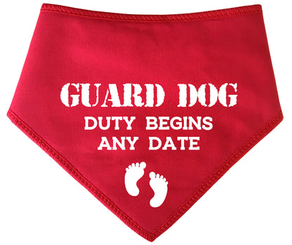 Guard Dog Duty Any Date Dog Bandana